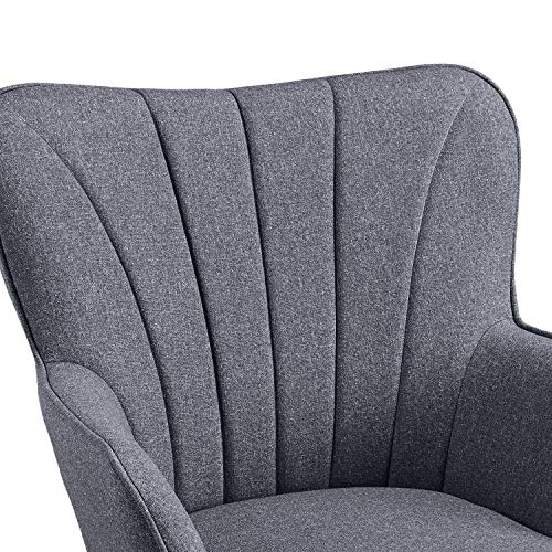 Yaheetech Modern Grey Tub Chair for Living Room