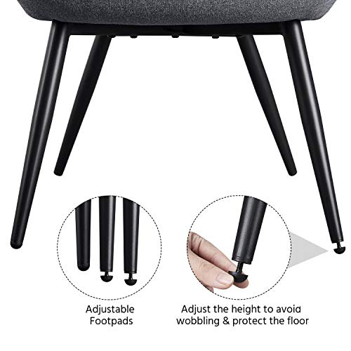 Yaheetech Modern Grey Tub Chair for Living Room