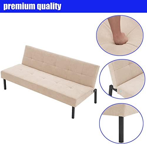 Panana 3-Seater Click Clack Fabric Sofa Bed