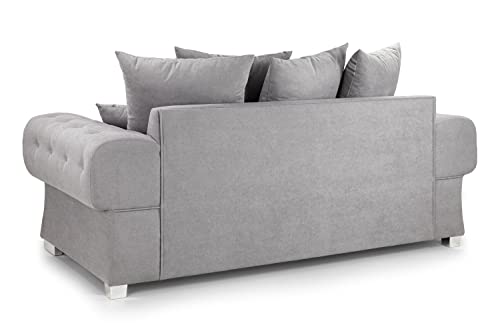 Honeypot Grey 3-Seater Scatterback Sofa Bed