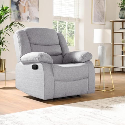 SORRENTO Grey Fabric Recliner Sofa Set