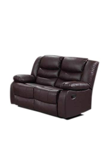Roma Brown Bonded Leather Recliner Sofa Set