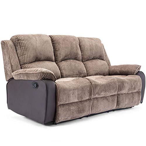 Postana High Back Recliner Sofa Set - Brown