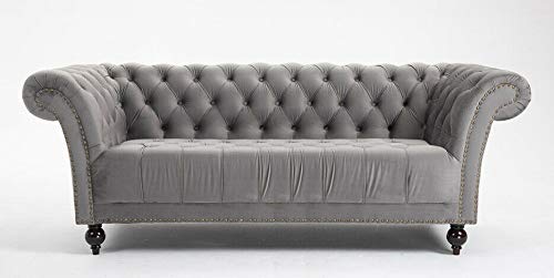 Handmade Chesterfield Velvet Sofa - 1.5, 2, 3 Seater