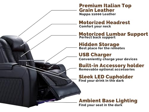 Valencia Tuscany Power Reclining Home Theater Sofa