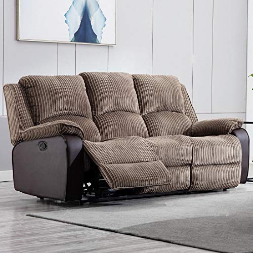 Postana High Back Recliner Sofa Set - Brown