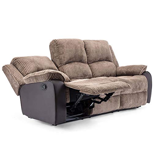 Postana High Back Recliner Sofa Set - Brown