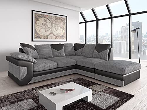 Large Dino Corner Sofa in Grey and Black