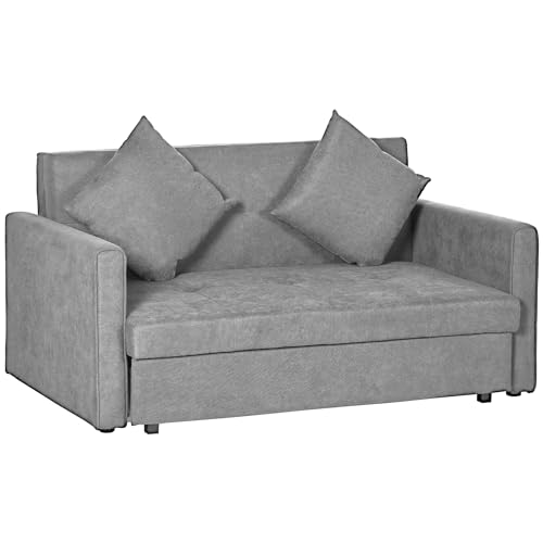 Modern 2-Seater Sofa Bed with Hidden Storage