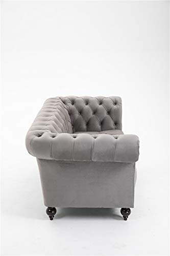 Handmade Chesterfield Velvet Sofa - 1.5, 2, 3 Seater