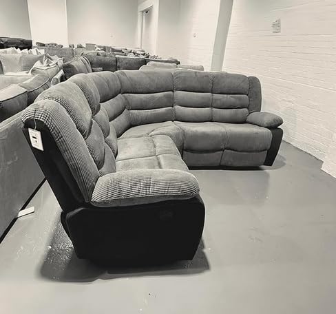 Rio Jumbo Cord Corner Recliner Sofa with Cupholders