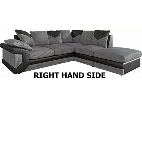 Large Dino Corner Sofa in Grey and Black