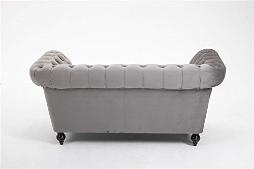 Handmade Chesterfield Velvet Sofa - 1.5, 2, 3 Seater
