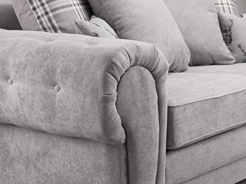 Honeypot Grey Left Corner Sofa Bed