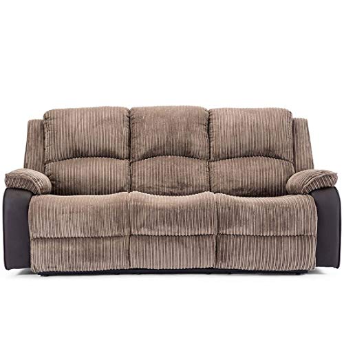 Postana High Back Recliner Sofa Set - Brown