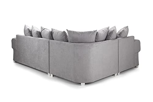 Honeypot Grey Left Corner Sofa Bed