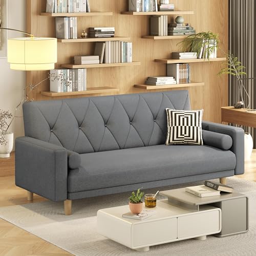 Yaheetech Modern Convertible Sofa Bed - Dark Grey