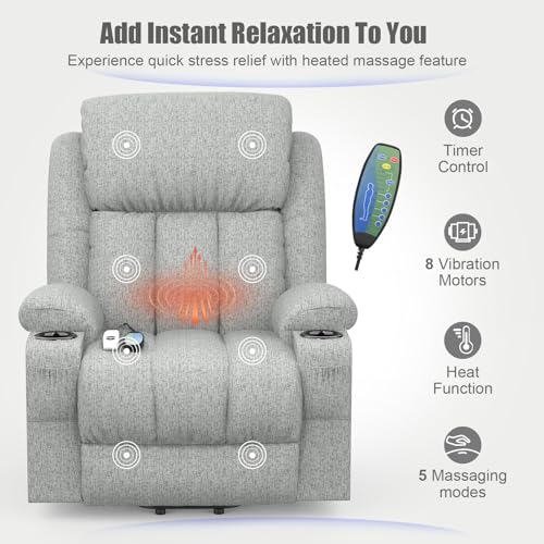 YONISEE Massage Recliner Chair with USB and Storage
