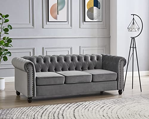 Chesterfield Velvet Sofa in Multiple Colors