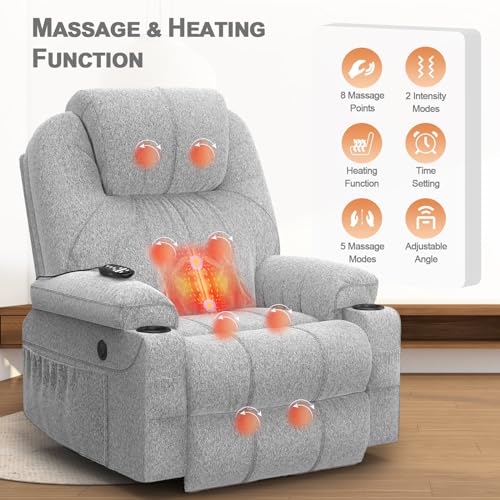 Recliner Lift Chair with Massage and USB Ports