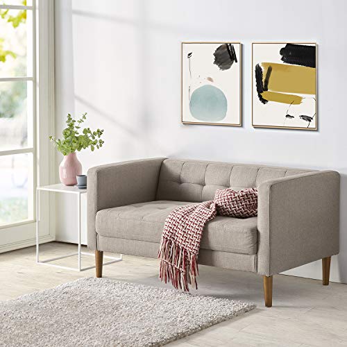 Zinus Pascal Mid-Century Loveseat - Oatmeal Beige