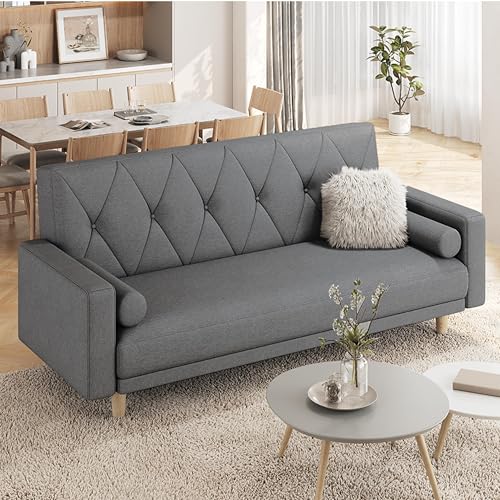 Yaheetech Modern Convertible Sofa Bed - Dark Grey