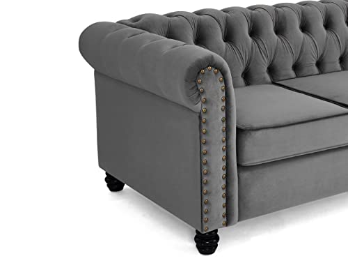 Chesterfield Velvet Sofa in Multiple Colors