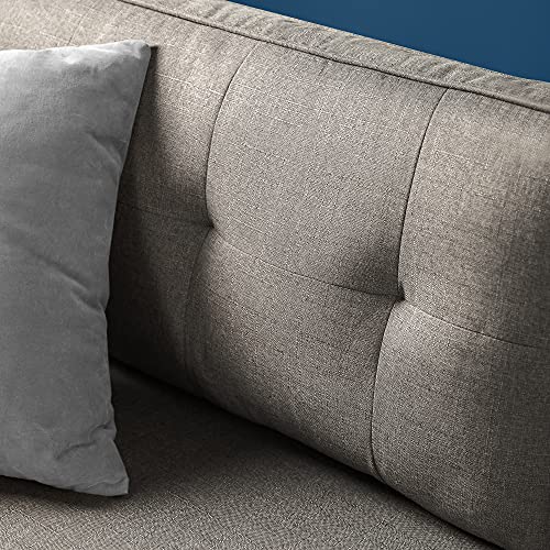 Zinus Sayan Mid-Century Loveseat with USB Ports