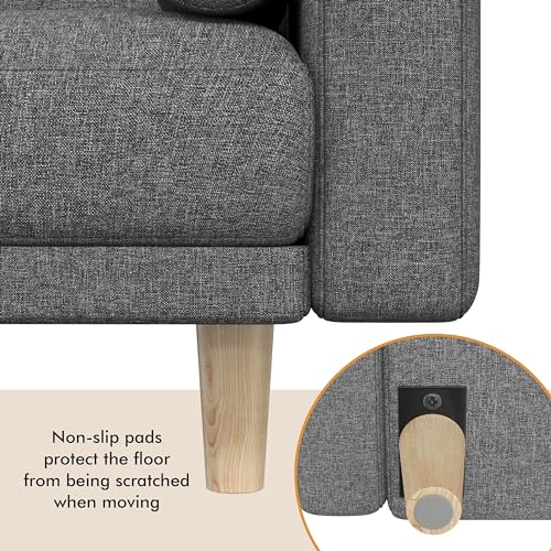 Yaheetech Modern Convertible Sofa Bed - Dark Grey