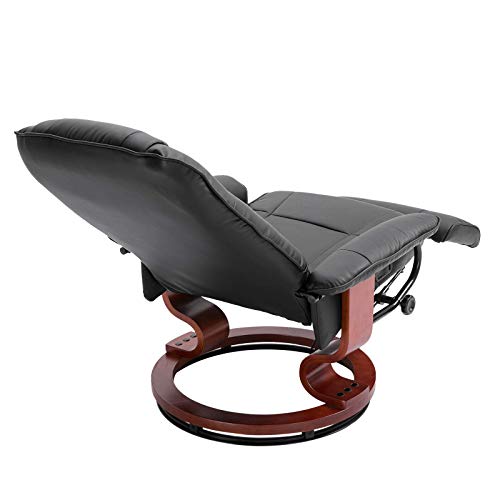 HOMCOM Faux Leather Recliner Chair - Black