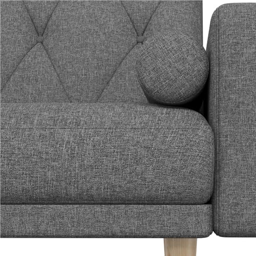 Yaheetech Modern Convertible Sofa Bed - Dark Grey