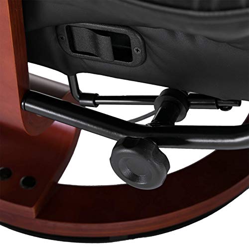 HOMCOM Faux Leather Recliner Chair - Black