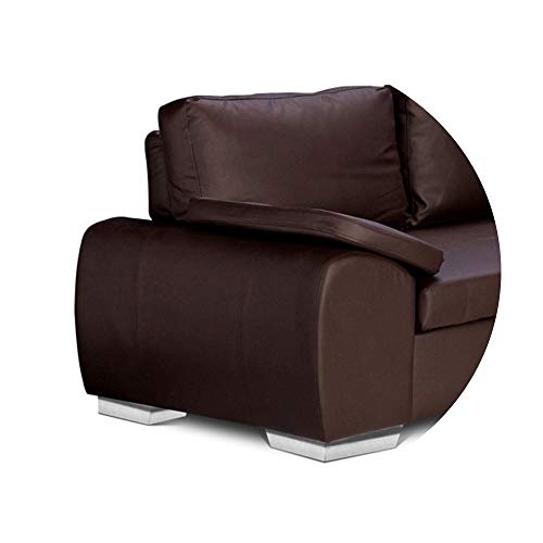 Enzo Corner Sofa Bed with Storage - Brown