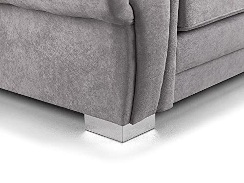 Verona Grey Corner Sofa Bed - Soft Upholstered