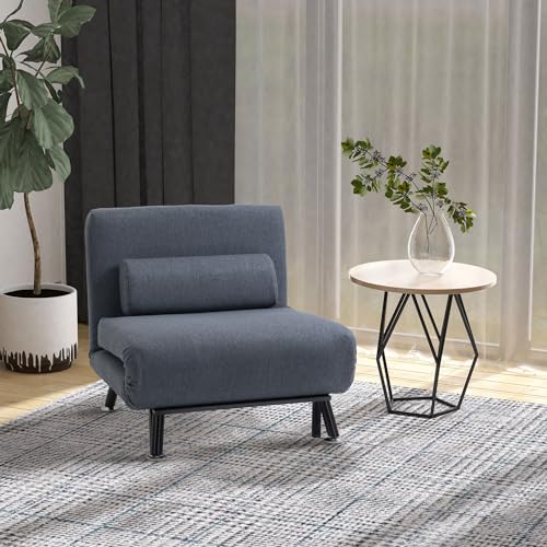 HOMCOM 3-in-1 Convertible Sofa Bed Chair