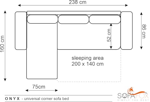L-Shaped Black Faux Leather Sofa Bed with Storage
