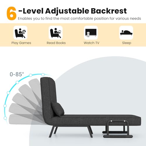 Multigot Convertible Sofa Bed with Adjustable Backrest