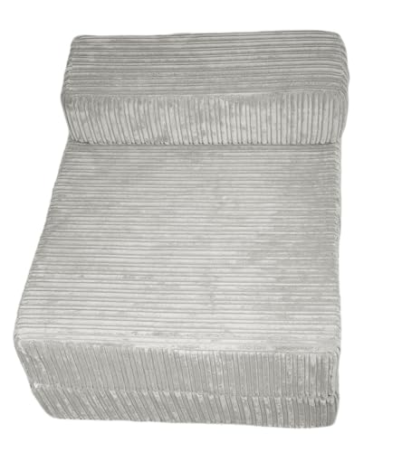 Mink Jumbo Cord Fold-Out Single Chair Bed