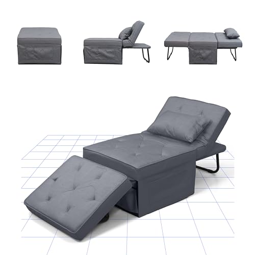 FLEXISPOT 4-in-1 Convertible Sofa Bed - Gray