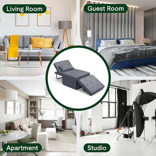 FLEXISPOT 4-in-1 Convertible Sofa Bed - Gray