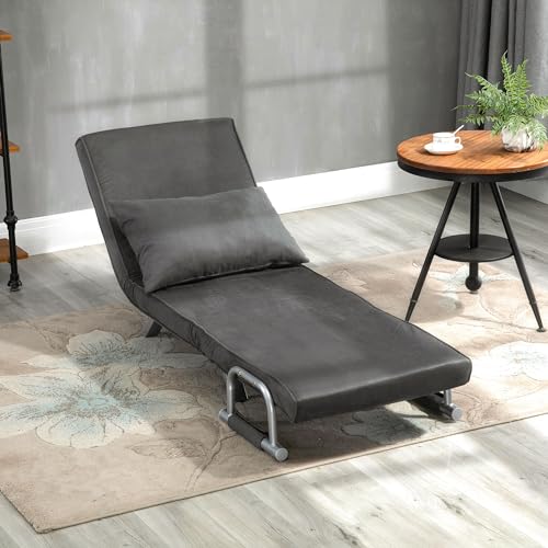 HOMCOM Modern 4-in-1 Foldable Sofa Bed