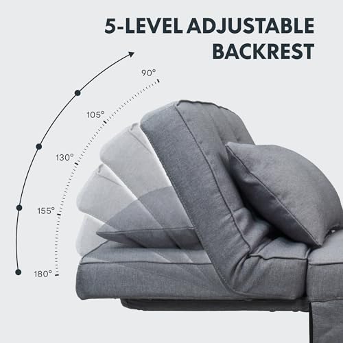 FLEXISPOT 4-in-1 Convertible Sofa Bed - Gray
