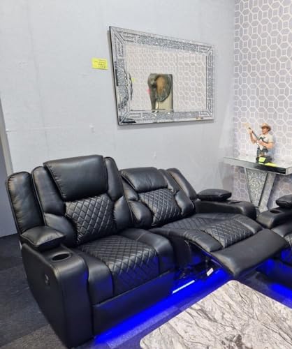 Orlando Electric Recliner Sofa with Cupholders