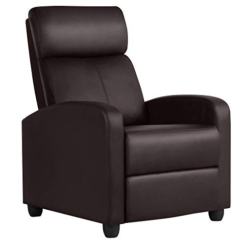 Yaheetech Adjustable PU Leather Recliner Armchair