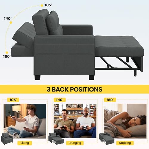 Convertible Sleeper Sofa Chair for Small Spaces
