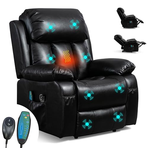 Blisswood Electric Massage Leather Recliner Armchair