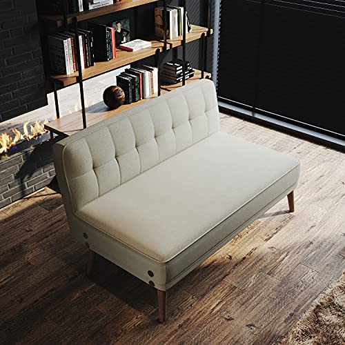 Elegant 3-Seater Sofa Bed with Detachable Armrests