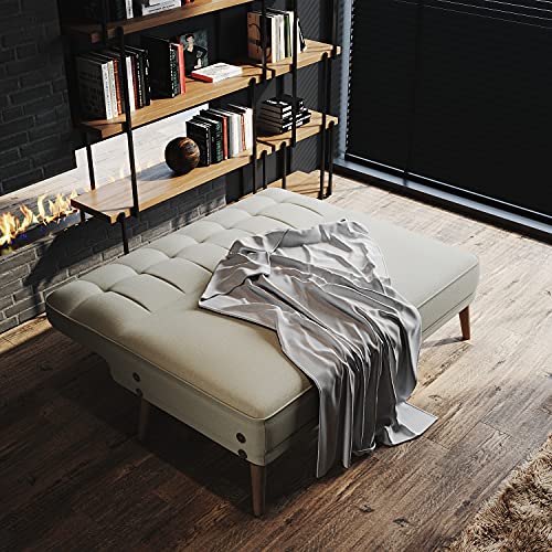Elegant 3-Seater Sofa Bed with Detachable Armrests