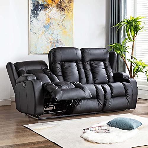 Caesar Luxury Bond Leather Recliner Sofa Set