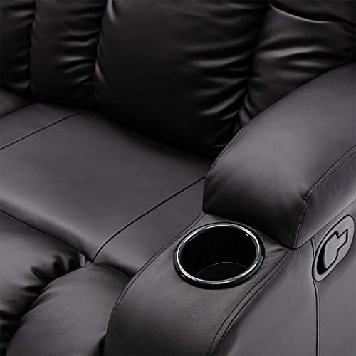 Caesar Luxury Bond Leather Recliner Sofa Set